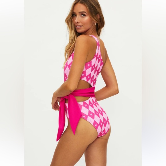 New! Beach Riot Carlie One Piece Cross My Heart one piece swimsuit 24259 - Picture 1 of 12